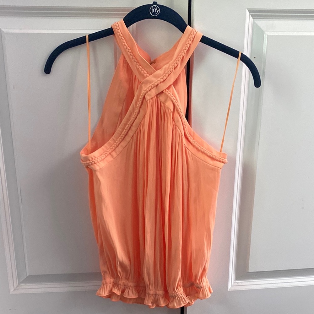 Ramy Brook Women's Peach Halter Top
